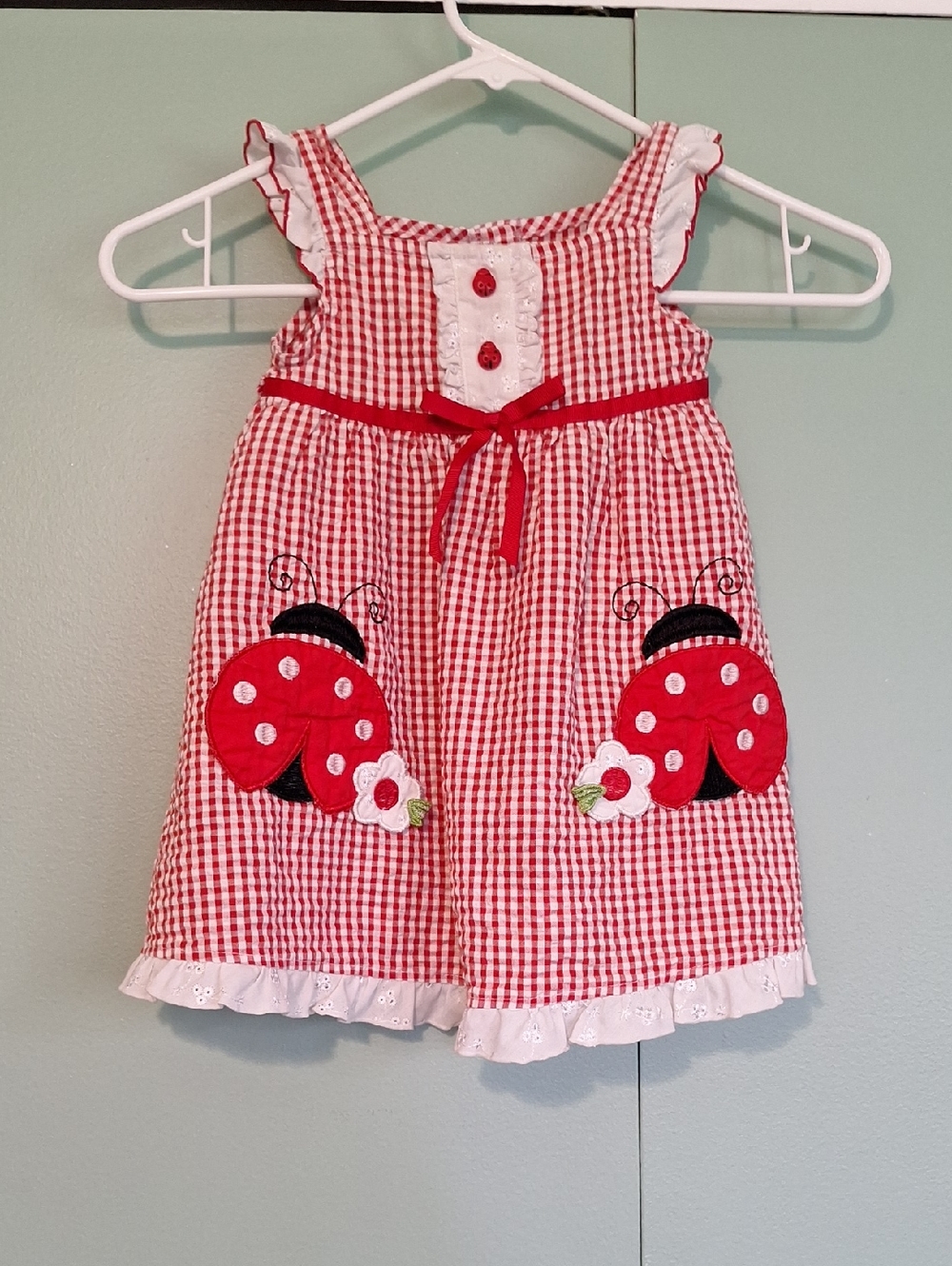 Youngland Lady Bug Dress Kids Size 2t